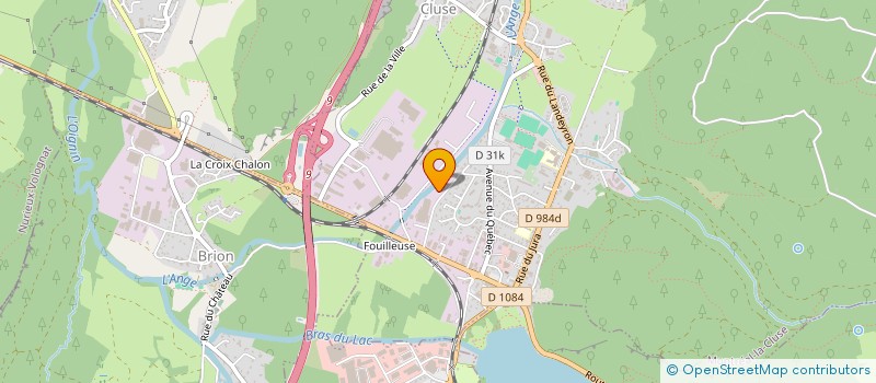 localisation de l'entreprise C.L.N.  NANTUA