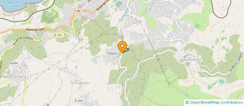 localisation de l'entreprise C.L.N.C.  SANTA-REPARATA-DI-BALAGNA