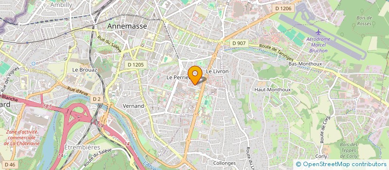 localisation de l'entreprise C.L.P.E. BOIS LIVRON à ANNEMASSE