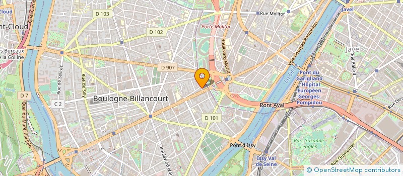 localisation de l'entreprise C & L RESTAURATION à BOULOGNE-BILLANCOURT