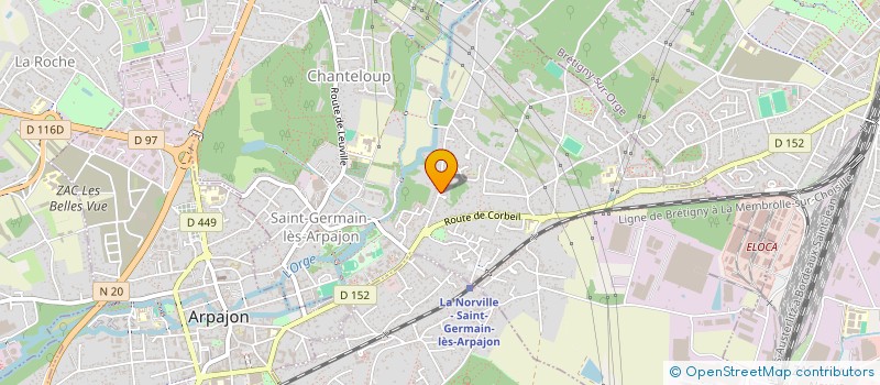 localisation de l'entreprise C.L.T à SAINT-GERMAIN-LES-ARPAJON