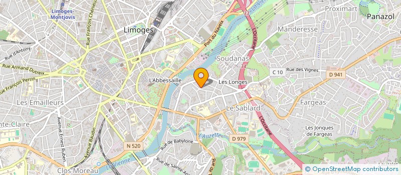 localisation de l'entreprise C.L.T. à LIMOGES