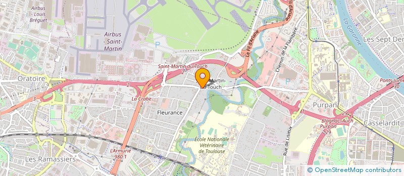 localisation de l'entreprise C.L.T. DOMICILE à TOULOUSE