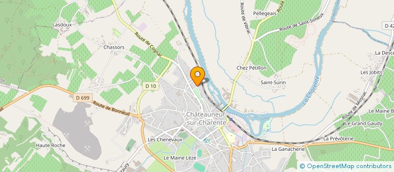 localisation de l'entreprise C L T P CHARENTE LOCATION TRAVAUX PUBLICS à CHATEAUNEUF-SUR-CHARENTE