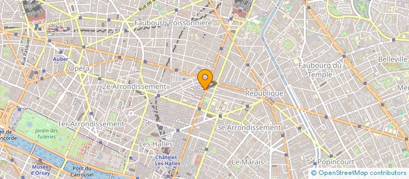 localisation de l'entreprise C.L.V.  PARIS