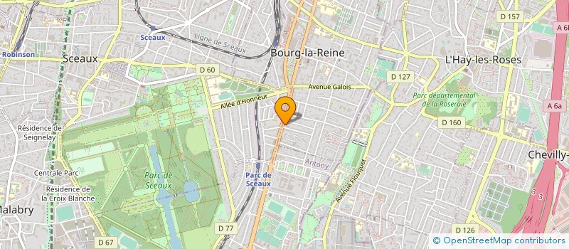 localisation de l'entreprise C L V à BOURG-LA-REINE