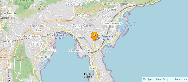 localisation de l'entreprise C.L.V. à BEAULIEU-SUR-MER