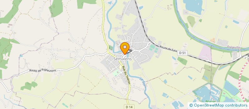 localisation de l'entreprise C. LE POCHAT  SEMALENS