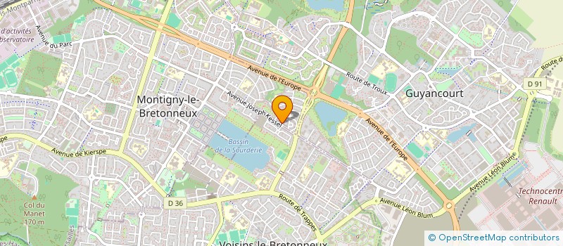 localisation de l'entreprise C.LINES  MONTIGNY-LE-BRETONNEUX