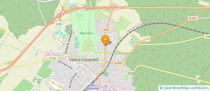 localisation de l'entreprise C M 2 A (SASU)  VILLERS-COTTERETS