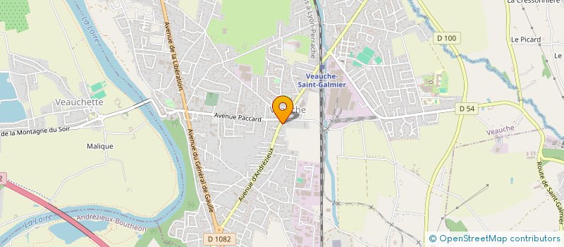 localisation de l'entreprise C.M. 42  VEAUCHE