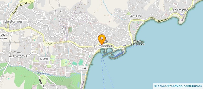localisation de l'entreprise C.M à LE LAVANDOU