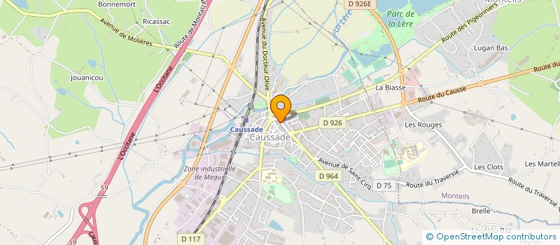 localisation de l'entreprise C.M.  CAUSSADE