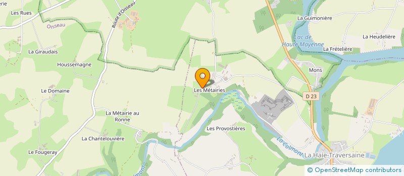 localisation de l'entreprise C & M  LA HAIE-TRAVERSAINE