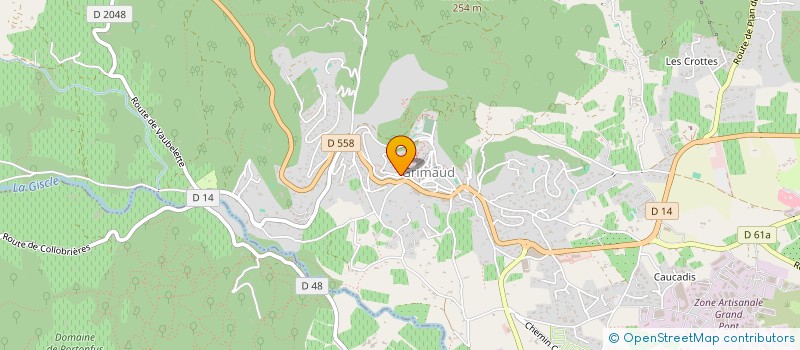 localisation de l'entreprise C.M.  GRIMAUD