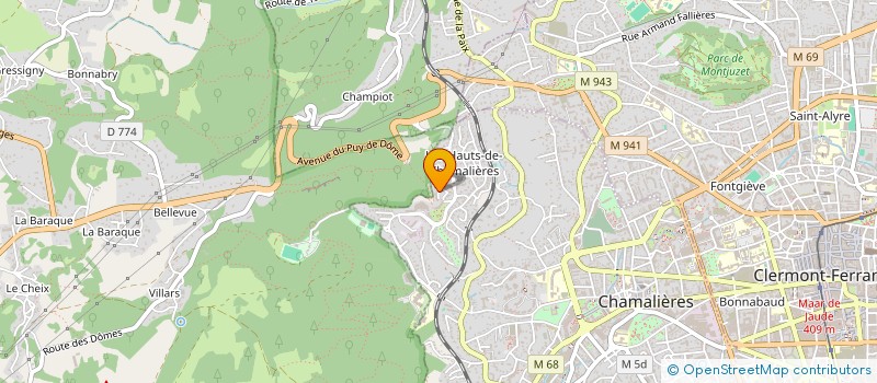 localisation de l'entreprise C M  CHAMALIERES