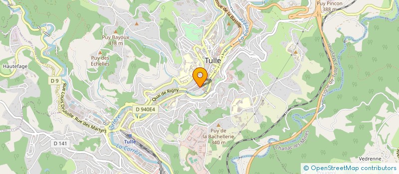 localisation de l'entreprise C & M  TULLE