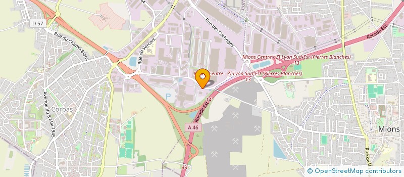 localisation de l'entreprise C.M. à CORBAS