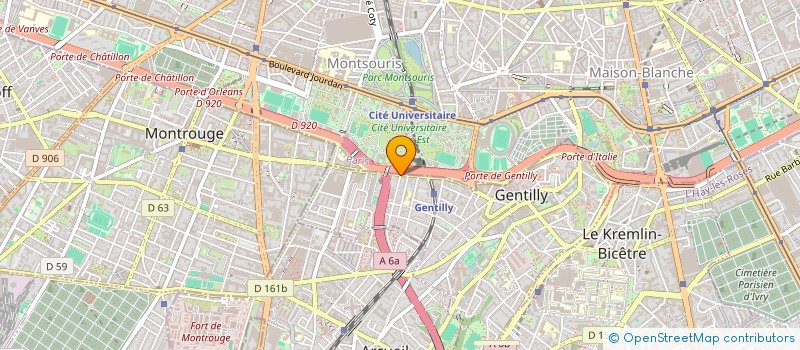 localisation de l'entreprise C.M.  GENTILLY