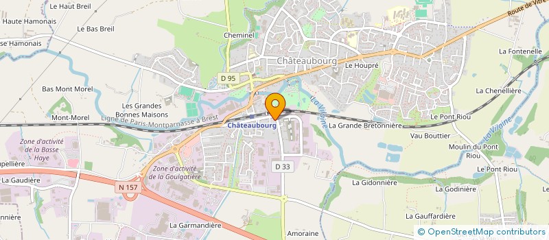 localisation de l'entreprise C.M. à CHATEAUBOURG