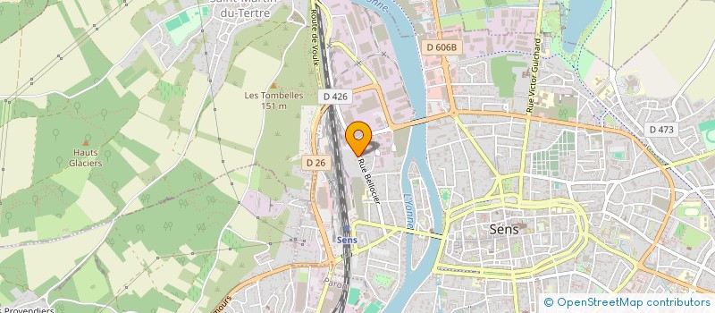 localisation de l'entreprise C.M à SENS