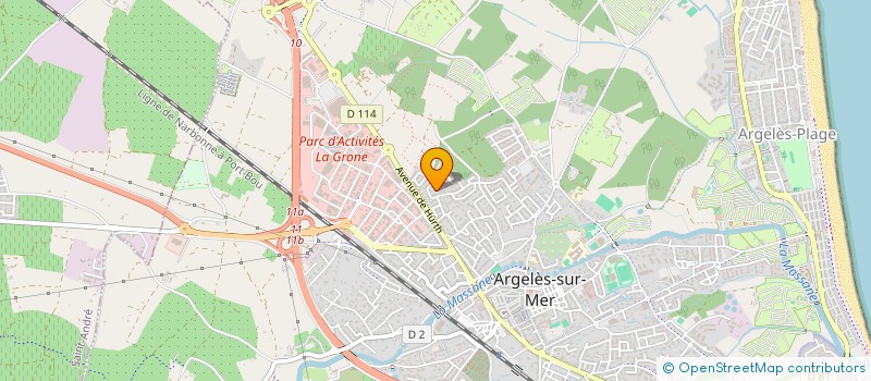 localisation de l'entreprise C & M à ARGELES-SUR-MER