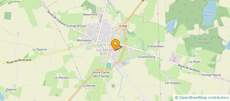 localisation de l'entreprise C & M  SAINT-TRIVIER-SUR-MOIGNANS