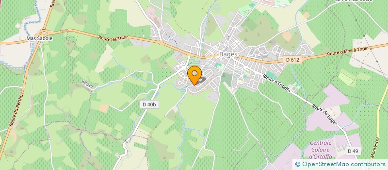 localisation de l'entreprise C&M  BAGES