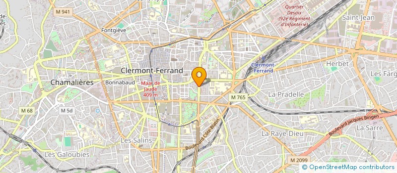 localisation de l'entreprise C&M à CLERMONT-FERRAND