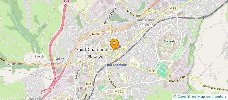 localisation de l'entreprise C M A à SAINT-CHAMOND