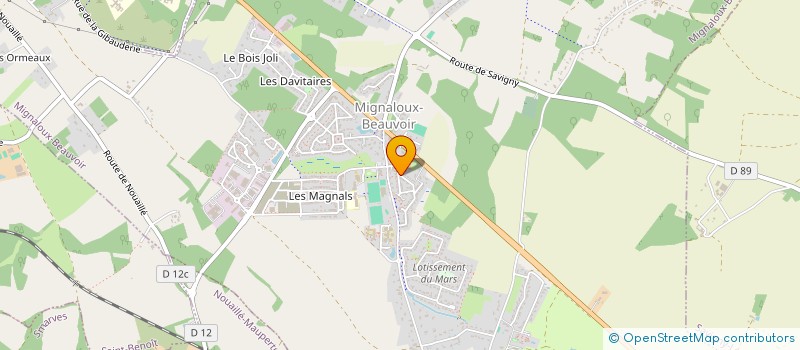 localisation de l'entreprise C.M.A  MIGNALOUX-BEAUVOIR