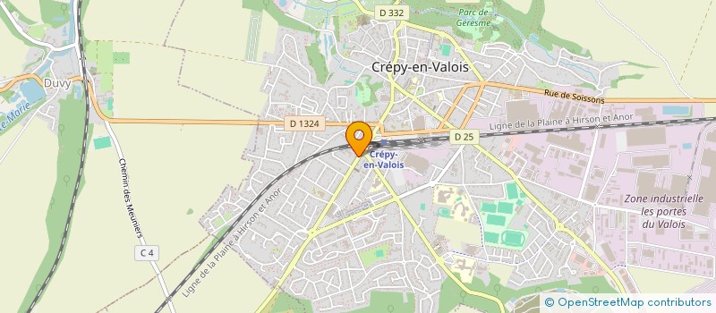 localisation de l'entreprise C.M.A.  CREPY-EN-VALOIS