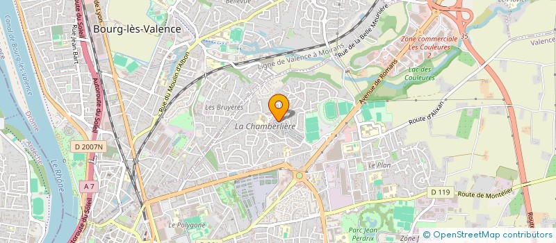 localisation de l'entreprise C M A à VALENCE