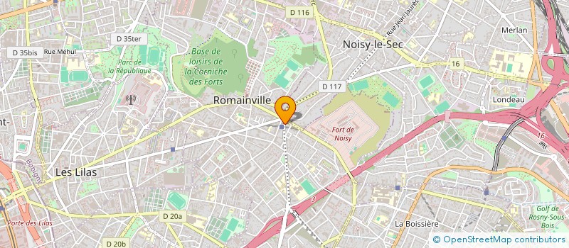 localisation de l'entreprise C.M.A. à ROMAINVILLE