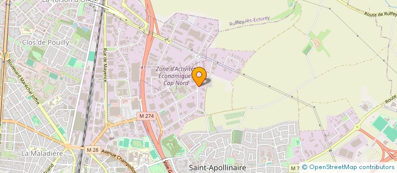 localisation de l'entreprise C.M.A  BROCHON