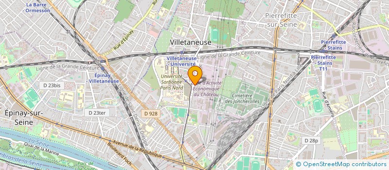 localisation de l'entreprise C.M.A  VILLETANEUSE