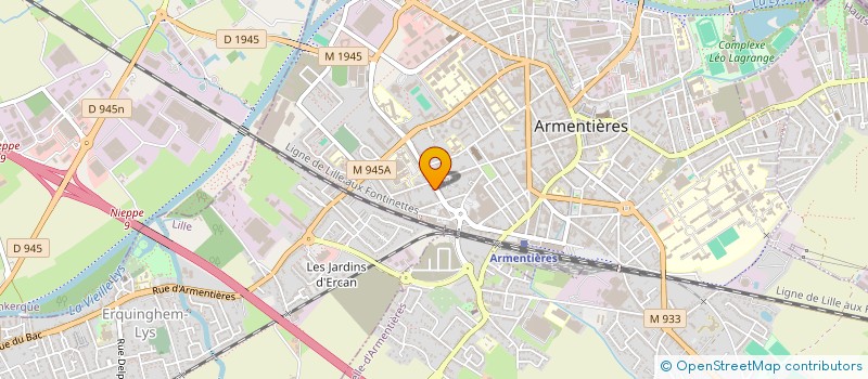 localisation de l'entreprise C.M.A.B.  ARMENTIERES