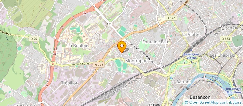 localisation de l'entreprise C.M.A.E (CHRISTOPHE MEUNIER ARTIS ELECT)  BESANCON