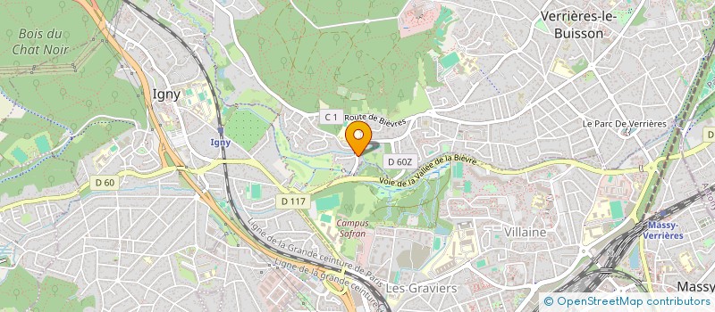 localisation de l'entreprise C M A IMPORT EXPORT BATIMENT à VERRIERES-LE-BUISSON
