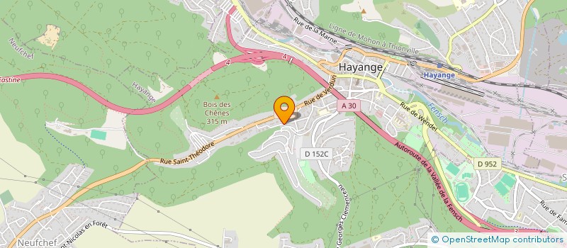 localisation de l'entreprise C.M.A.R.  HAYANGE