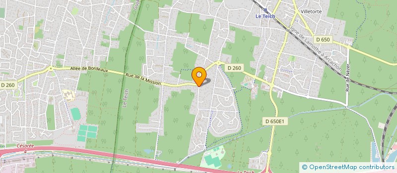 localisation de l'entreprise C.M.AMFA  LE TEICH