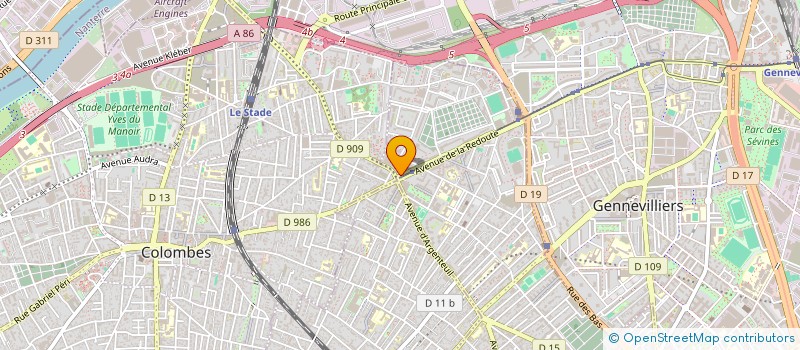 localisation de l'entreprise C&M ASSOCIES à ASNIERES-SUR-SEINE