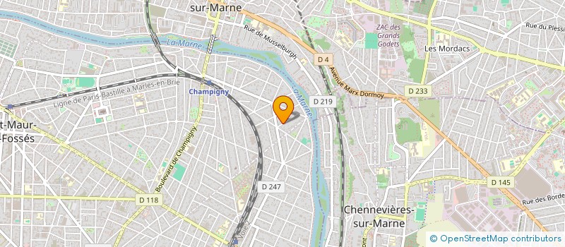 localisation de l'entreprise C.M.B. à SAINT-MAUR-DES-FOSSES