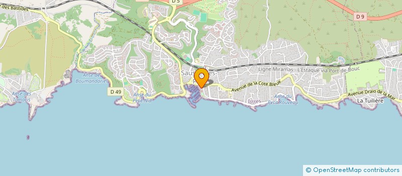 localisation de l'entreprise C M B  SAUSSET-LES-PINS