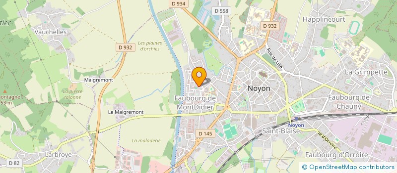localisation de l'entreprise C.M.B à NOYON