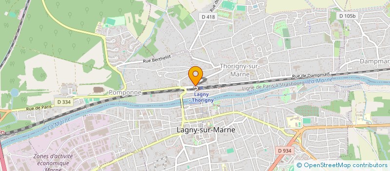 localisation de l'entreprise C.M.B.BAT à THORIGNY-SUR-MARNE