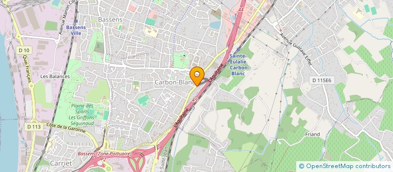 localisation de l'entreprise C&M BAT  CARBON-BLANC