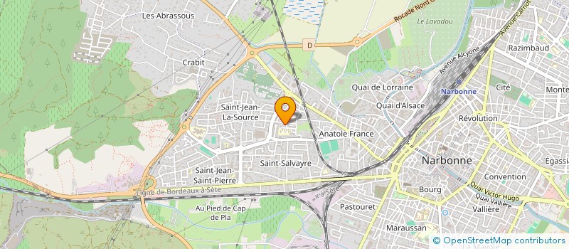 localisation de l'entreprise C M C  NARBONNE