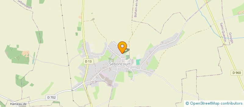 localisation de l'entreprise C.M.C.  SEBONCOURT