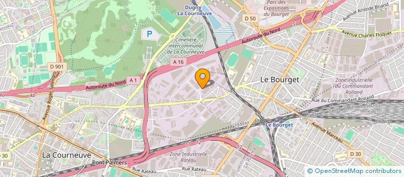 localisation de l'entreprise C.M.C à LA COURNEUVE